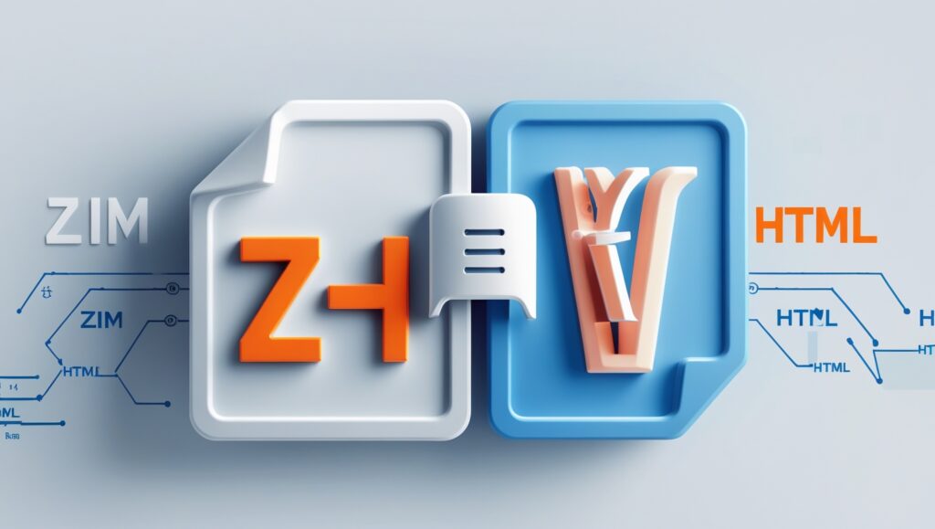ZIM to HTML