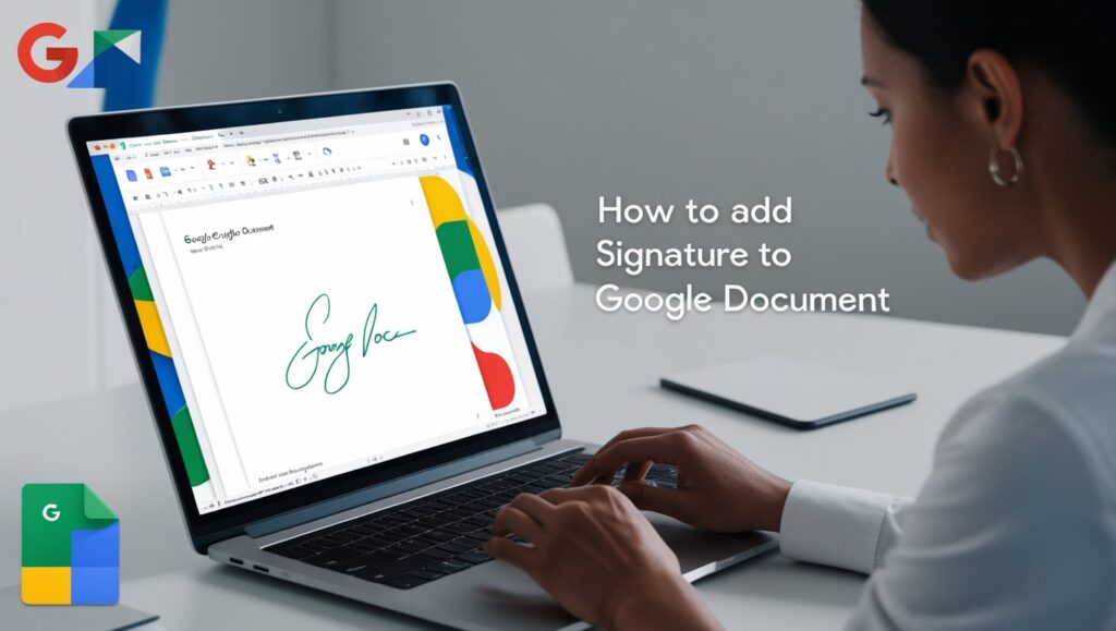 how to add signature to google document