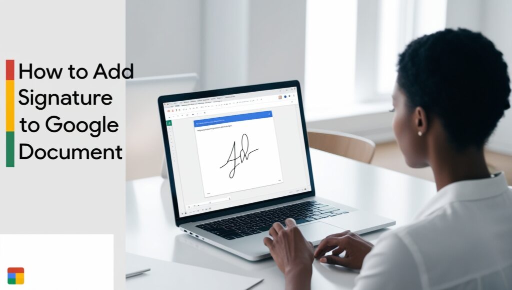 how to add signature to google document