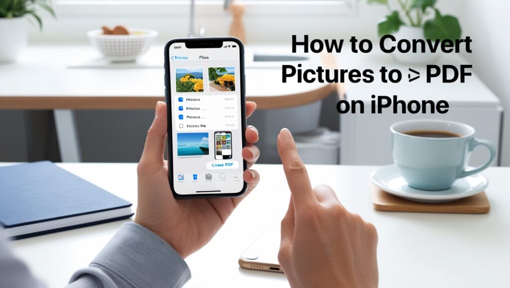 how to convert pictures to pdf on iphone