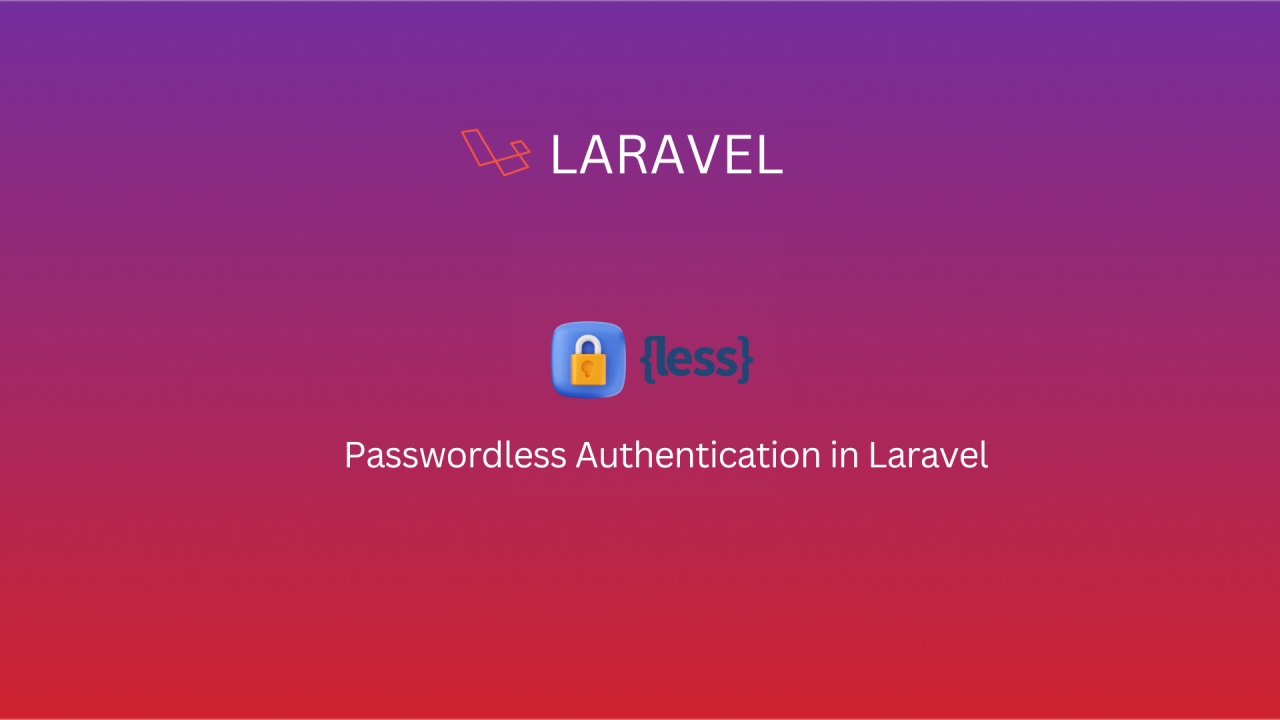 Laravel PasswordLess Login