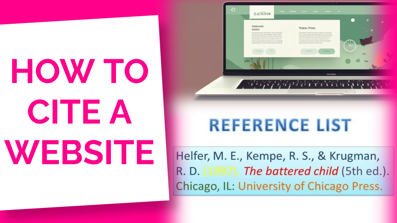 how to cite a website