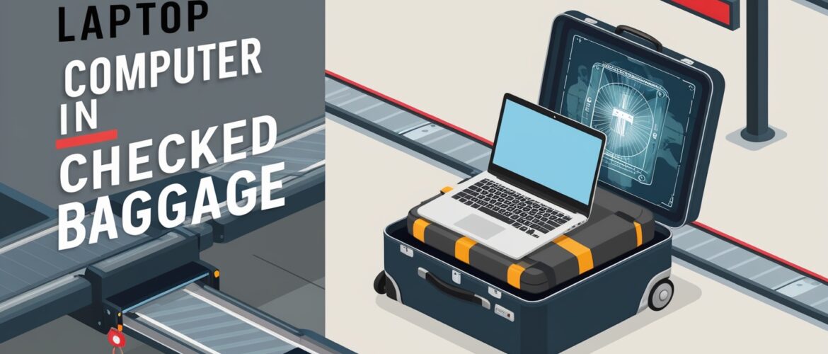 laptop computer in checked baggage