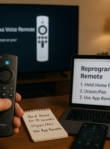 how to reprogram a firestick remote