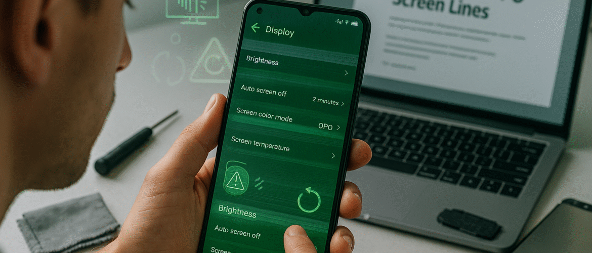 horizontal lines on oppo phone screen