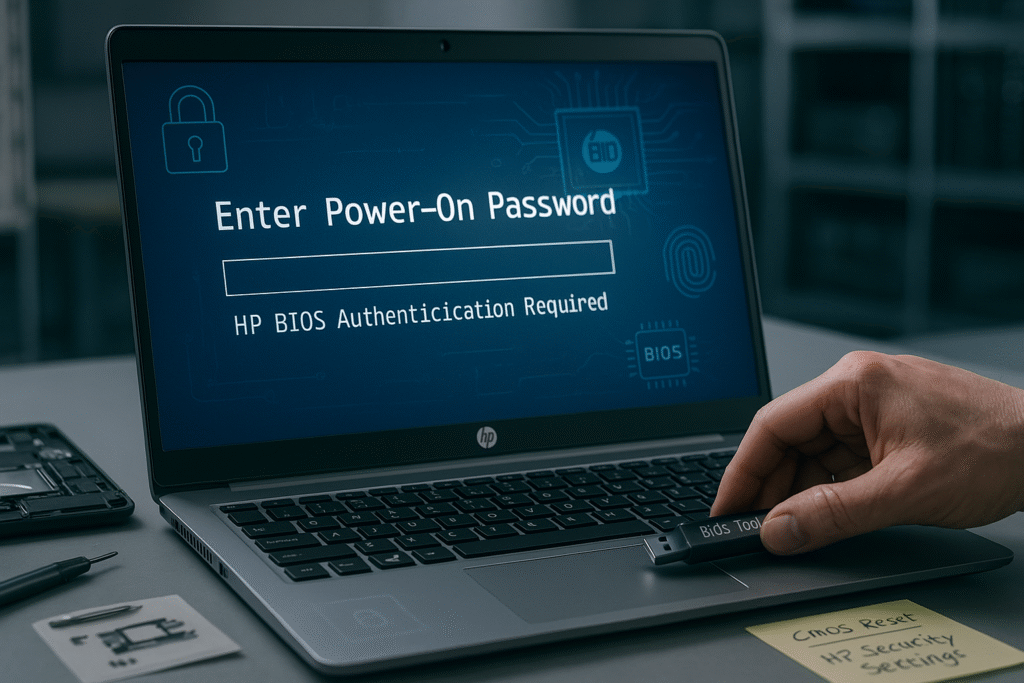 hp post power on password
