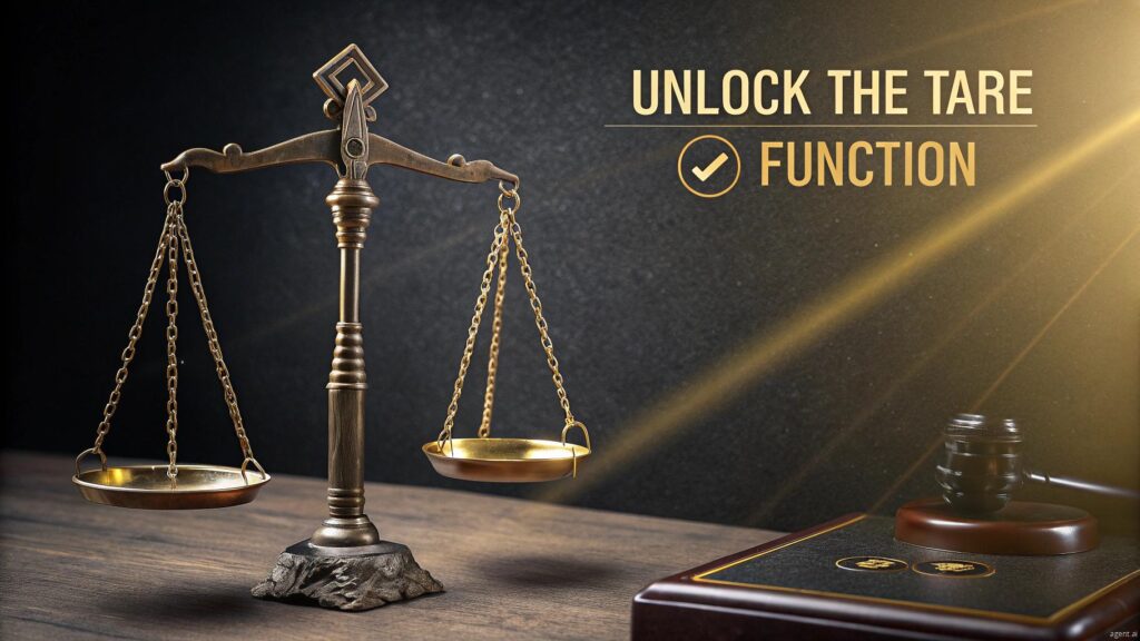 when using the tare function on a balance start by